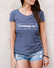 t-shirt damskie Koszulka damska SZWENDAM SIĘ/MAPA jeans