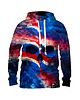 bluzy męskie Męska Bluza z kapturem France Skull