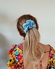 gumki do włosów Gumka jedwabna, scrunchie, frotka blue lagoon MAXI
