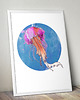 plakaty Plakat - ilustracja akwarelowa MEDUZA 50x70