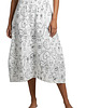 spódnice midi Spódnica midi Parampara z artystycznym wzorem, asymetryczna, rozmiar L / 40