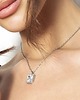 srebrne naszyjniki Łańcuszek Fashion Zircon
