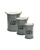 stoliki kawowe Stolik Kawowy 3 szt. Stoliki Beczki Metalowe Loft