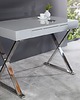 biurka Biurko konsola Alice szare chrom 100cm