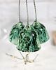 ozdoby choinkowe Ceramiczne dzwonki choinkowe - nakrapiana zieleń