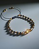 bransoletki z kamieni naturalnych DOBROBYT i OCHRONA - amulet - cytryn, kwarc dymny, TURMALIN: PREMIUM