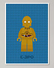 obrazy i plakaty do pokoju dziecięcego Lego Star Wars "C-3PO"