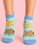 skarpetki damskie Skarpetki damskie krótkie Kapibara niebieskie bawełna CandySox 36-41