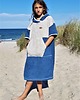 chłopiec - inne Ponczo kąpielowe z bawełnianej frotte  BLUE STAR