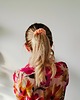 gumki do włosów Gumka jedwabna, scrunchie, frotka peach dew MIDI