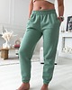 spodnie dresowe damskie Spodnie dresowe JOGGERY damskie - SMOKE MINT