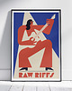 plakaty Plakat Muzyczny - Raw Riffs, Gitarzysta, Muzyk, Rock,