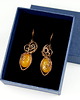 kolczyki wire wrapping Kolczyki z jadeitami