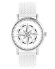 zegarki damskie Zegarek - Kompas - silikonowy, biały