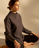 bluza bez kaptura damska Bluza do jogi Comfy MILKY WAY Sweatshirt - silver moon s/m