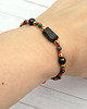 bransoletki z kamieni naturalnych Ochronna bransoletka - czarny turmalin, MALACHIT