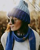 czapki damskie Czapka Puffy z wełny merino  premium multicolour  oversize