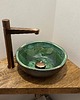 umywalki Umywalka zielona, umywalka nablatowa, umywalka ceramiczna, okragła