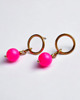 kolczyki swarovski Swarovski neon pearls : neon pink