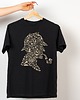 t-shirty męskie Koszulka czarna  z nadrukiem Sherlock