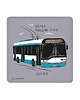 podkładki do kuchni Podkładka pod kubek Gdynia Trolejbus Solaris