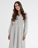sukienki maxi damskie Lniana sukienka CAMELLIA MAXI GRAY STRIPES