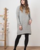 swetry damskie  boucle wełniana sukienka z golfem / oversize 