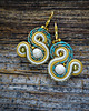kolczyki soutache Małe kolczyki sutasz