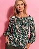 bluzki z długim rękawem damskie MERY - bluzka we wzór moro