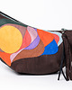 torby na ramię Oryginalna torbo-nerka xxl z korka z autorskim wzorem kolekcja BANAMANA