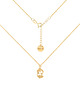 chokery Pozłacany choker pancerka ze znakiem zodiaku Ryby