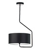 lampy wiszące Czarna ozdobna lampa sufitowa nad stół do jadalni LAVRIO