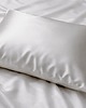 pościel Jedwabna poszewka na poduszkę biała satynowa