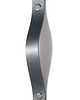 gałki do mebli Skórzany uchwyt meblowy COLORISO SILVER
