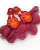 kolczyki soutache Gorąca czerwień