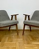 fotele Dwa fotele 366 Chierowski lata 60 PRL. Szary 2x