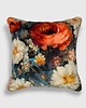 poduszki z grafiką Turkusowa poduszka dekoracyjna w kwiaty 45x45 Floral Vintage