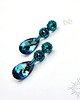 kolczyki swarovski Bermuda Blue,kolczyki z kryształami Swarovskiego
