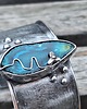 bransoletki wire wrapping Historia jednego kwiatka  - bransoletka regulowana