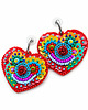 kolczyki soutache Kolekcja Frida - kolczyki kolorowe serca