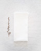obrusy i serwetki Serwetka Lniana Heavy Linen Pure White