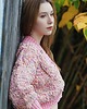 swetry damskie  Różowy sweter z wełną merino