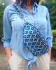 saszetka nerka Nerka welurowa Morocco Blue