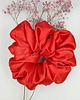 gumki do włosów Scrunchie satyna sexi red