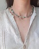 chokery Naszyjnik choker błękity, kolekcja TALIZMAN, amazonit, labradoryt, akwamaryn