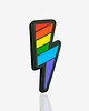 przypinki Pins "Tęczowa błyskawica LGBT"