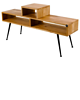 komody i szafki Szafka RTV Dąb Loft Drewno Lite  120 cm  RTV-9
