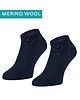 skarpetki damskie Granatowe stopki z merino wool