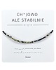 bransoletki na sznurku Bransoletka prezent - CHUJOWO ALE STABILNIE - Jaspis, Spinel - siła - UNISEX