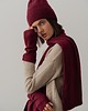 czapki damskie Czapka Merino & cashmere bordowa